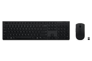 Lenovo 4X31K03931 klawiatura Dołączona myszka RF Wireless + Bluetooth US English Czarny