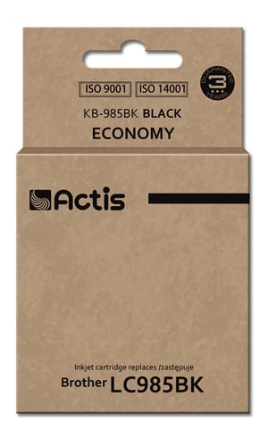 Actis Tusz KB-985Bk (zamiennik Brother LC985BK; Standard; 28 ml; czarny)