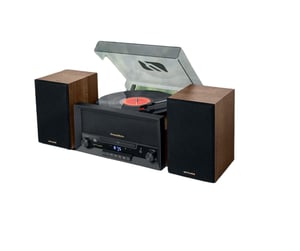 Muse MT-120 MB System midi domowego audio Czarny, Przezroczysty, Drewno Ręczny