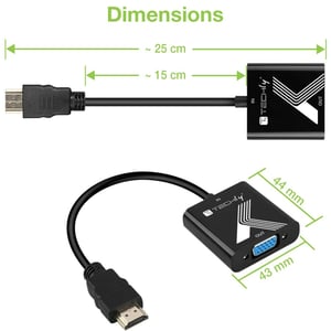 Techly IDATA HDMI-VGA2P konwerter sygnału wideo 1920 x 1200 px