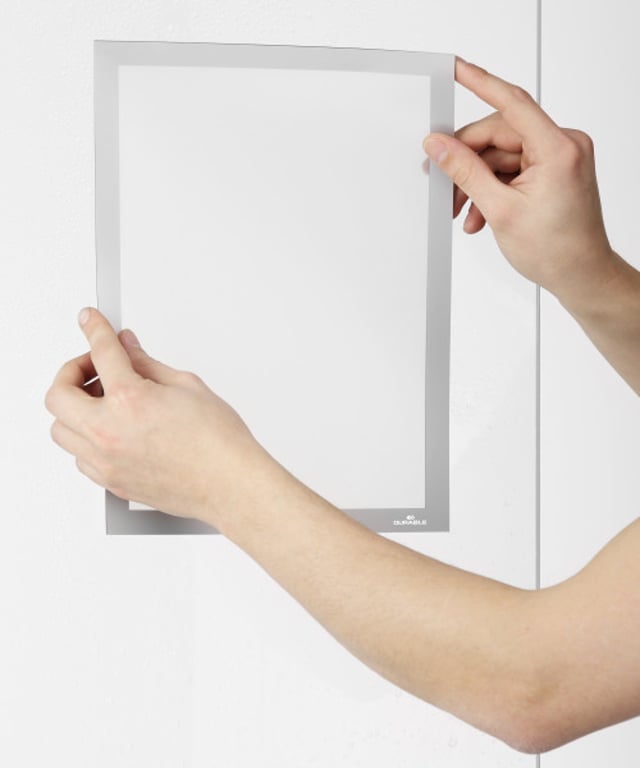 Durable DURAFRAME Sun A4 Uchwyt na znak Srebrny