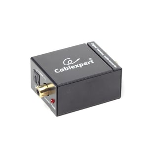 Gembird DSC-OPT-RCA-001 ljudkonverterare, svart