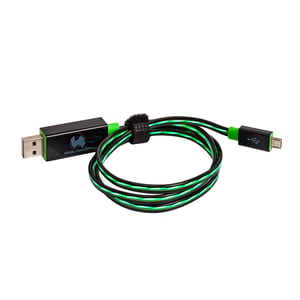 RealPower USB A/Micro-USB B 0.75m USB Cable USB 2.0 0.75 m Black, Green