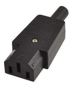 Microconnect C13PLUG-Adapter für C13-Netzstecker, schwarz
