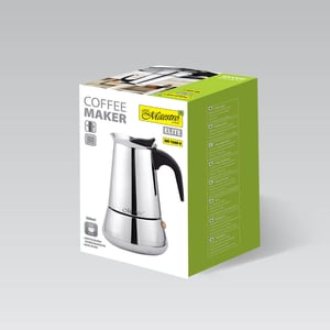 Maestro MR-1660 Kawiarka moka 0,3 l Czarny, Stal nierdzewna