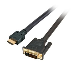EFB Elektronik K5432SW.3 adapter kablowy 3 m HDMI Typu A (Standard) DVI Czarny