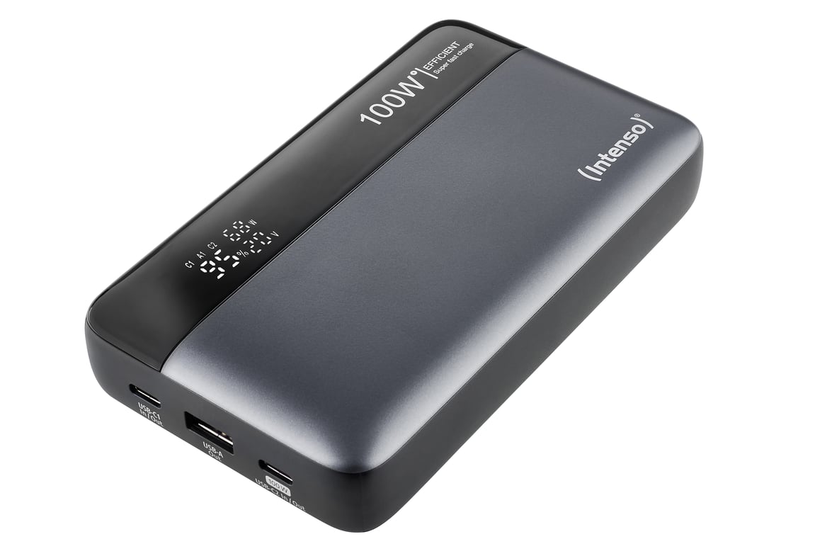 фото Зовнішній акумулятор (павербанк) Intenso HE20000 20000mAh Gray/Black (7350050)