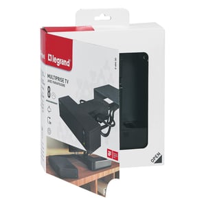 Legrand 049430 rozgałęziacz 2 m 8 x gniazdo sieciowe Wewnętrzna Czarny