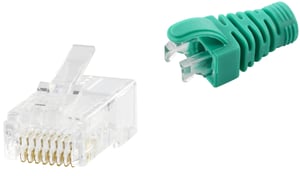 LOGON PROFESSIONAL TWP8P8E5UG wtyczka RJ-45 Szary, Przezroczysty