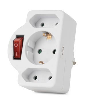 Entac EPAG-1EE2E-SW adapter wtyczek zasilających Typu F Typ C + typ F Biały