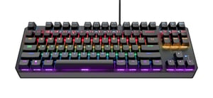 Trust GXT 834 Callaz klawiatura Gaming USB QWERTY Angielski Czarny