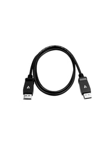 V7 V7DPPRO-1M-BLK kabel DisplayPort Czarny