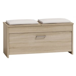Topeshop ROMA SONOMA Closed Shoe Organizer Cabinet, Oak