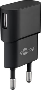 Goobay 44947 Ladegerät für mobile Geräte, universell, schwarz, Wechselstrom, für den Innenbereich