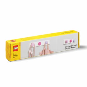 LEGO Wandhaken-Regal Hellrosa, Dunkelrosa, Hellviolett Innen Universalhaken Lila, Rosa, Violett