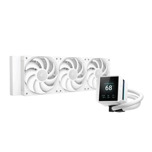 DeepCool Mystique 360 WH All-in-one-vätskekylare för processor, 12 cm, vit, 1 st.