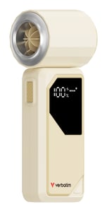Verbatim Cool 'n' Go AirJet Silver, White Handheld Fan