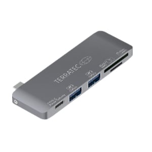 Terratec 283005 USB 3.2 Gen 1 (3.1 Gen 1) Type-C Docking Station, Gray