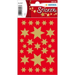 HERMA 3927 Dekoraufkleber Papier Gold Permanent 81 Stück
