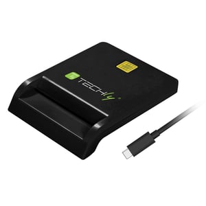 Techly I-CARD CAM-USB2TYC kortläsare för chipkort, intern USB 2.0, svart
