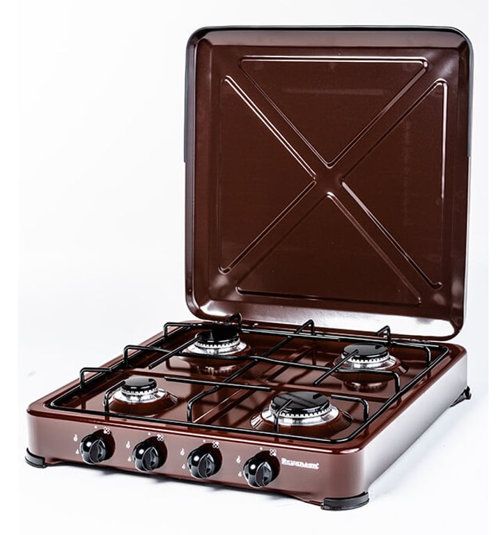 Ravanson K-04BR płyta kuchenna Brązowy Blat Gaz 4 stref(y)