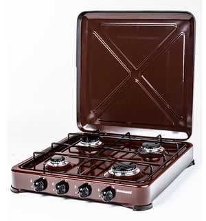 Ravanson K-04BR płyta kuchenna Brązowy Blat Gaz 4 stref(y)