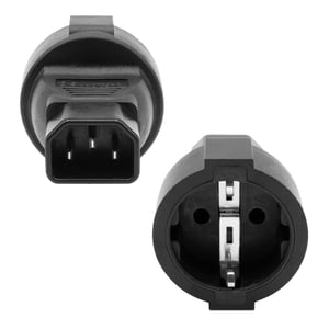 ProXtend PC-C14FF-000 Adapter für C14-Stecker vom Typ F, schwarz