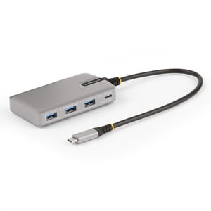 StarTech HB31C3A1CDPPD3 USB 3.2 Gen 2 (3.1 Gen 2) Type-C-hubbar och koncentratorer 10 000 Mbit/s Silver