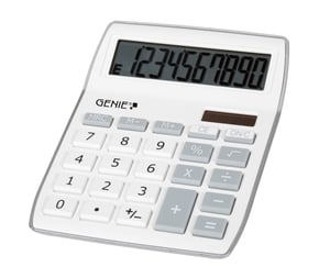 Genie 840 S kalkulator Desktop Wyświetlacz kalkulatora Szary, Biały