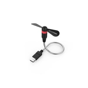 RealPower 335263 Personal Handheld Blower/Fan Black, Gray, Red Handheld Fan