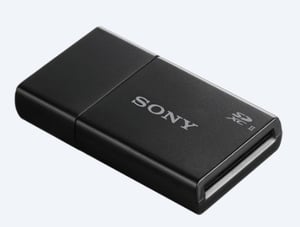 Sony MRW-S1 USB 3.2 Gen 1 (3.1 Gen 1) Type-A Card Reader, Black