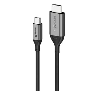 ALOGIC ULMDPHD02-SGR 2 m HDMI Type A (Standard) to Mini DisplayPort Cable Adapter, Black, Silver