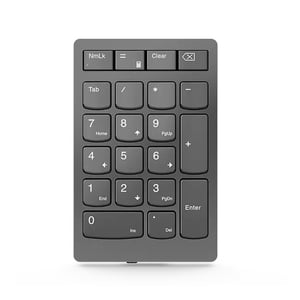 Lenovo Go Wireless Ziffernblock – Universelle Bluetooth/USB/RF-Funk-Tastatur – Grau