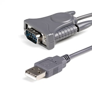 StarTech ICUSB232DB25 parallellkabel, grå, 0,9 m, USB typ A till DB-9