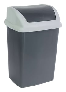 MAUL 9522487 papperskorg 24 l Rektangulär Plast, polypropen (PP) Mörkgrå, Vit