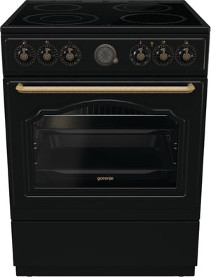 Gorenje GECS6B70CLB Kuchenka wolnostojąca Prąd elektryczny Ceramiczna Czarny