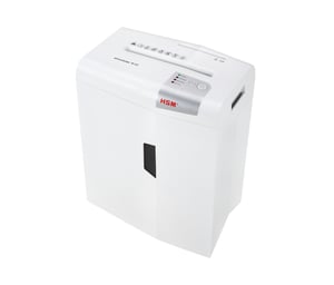 HSM X10 Aktenvernichter – Zerkleinerung durch Schneiden der Partikel, 58 dB, 22 cm, Silber, Weiß
