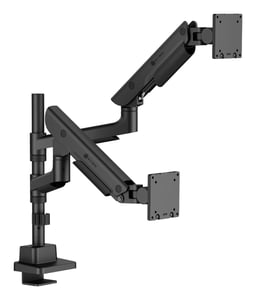 ICY BOX IB-MS702-T Monitor Mount / Stand, 144.8 cm (57"), Desk, Black