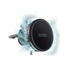 SBS TESUPFANWIR15W Ladegerät für mobile Geräte Smartphone Schwarz USB Kabelloses Laden Automatisch