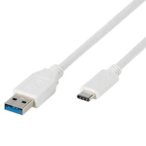 Vivanco 45273 USB 3.2 Gen 1 (3.1 Gen 1) Cable, 1 m, USB-C to USB-A, White