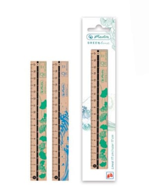 Herlitz 50033614 Ruler Desk Ruler 170 mm Wood Brown