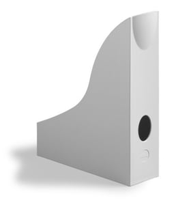 Durable ECO Magazine Rack, Plastic, Gray