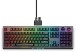 Alienware Tri-Mode AW920K Gaming-Tastatur USB + RF Wireless + Bluetooth Grau