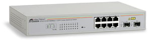 Allied Telesis 8-Port-Gigabit-WebSmart-Switch, verwaltet, 1U
