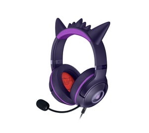 Razer Kraken Kitty V2 – Pokémon Gengar Ed. Kopfhörer, kabelgebunden, Kopfbügel, Gaming, USB Typ A, rosa