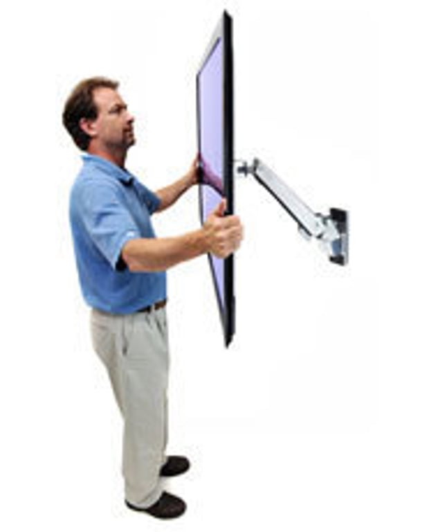 Ergotron Interactive Arm, HD 139,7 cm (55") Ściana Aluminium