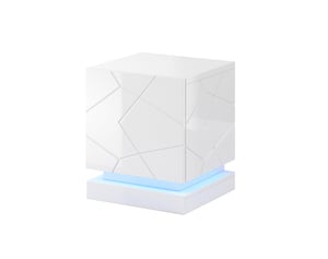 Cama Szafka nocna QIU 2 szt. 46x41,5x53 cm biały połysk/biały połysk