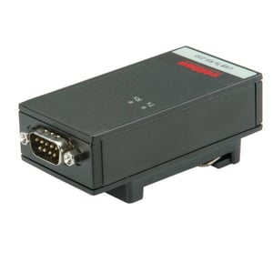 ROLINE USB 2.0 to RS232 Adapter, for DIN Rail, 1 Port, Black