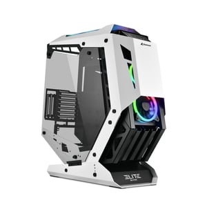 Sharkoon ELITE SHARK CA700 Tower Czarny, Biały
