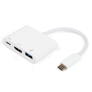 Vivanco 34293 USB 3.2 Gen 1 (3.1 Gen 1) Type-C-dockningsstation, vit
